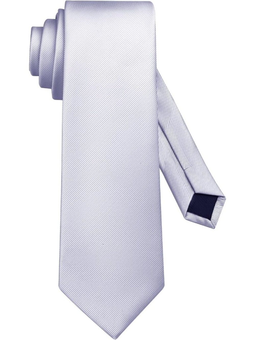Men's Ties Solid Color Silver Grey Imported Twill Formal Neckties